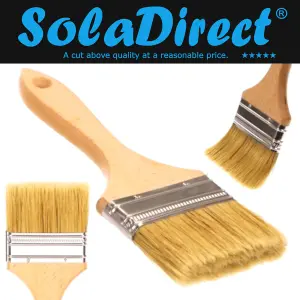 Paint Brush for a Smooth Finish Painting with Emulsion, Gloss, Satin Paints on Walls, Ceilings, Wood, Metal - 102 mm