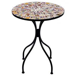 Beliani Retro Garden Table Black CASARIO