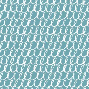 Fresco Blue Sea swirl Smooth Wallpaper Sample