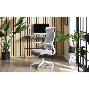 Stylish Light Grey Mesh Office Chair