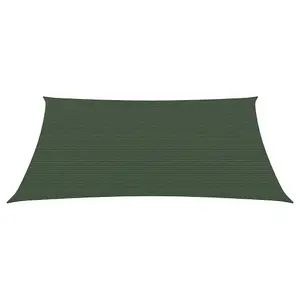 Berkfield Sunshade Sail 160 g/m2 Dark Green 3/4x3 m HDPE