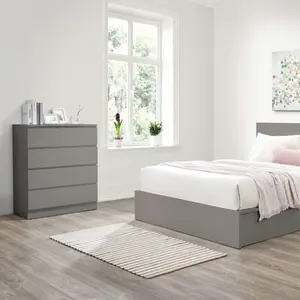 Birlea Oslo 4 Drawer Chest Grey