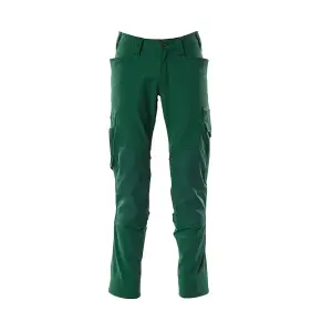 Mascot Accelerate Stretch Trousers with Kneepad Pockets - Green   (46.5) (Leg Length - Regular)