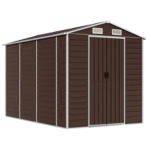 Brumit Garden Shed 191x300x198 cm Galvanised Steel Brown