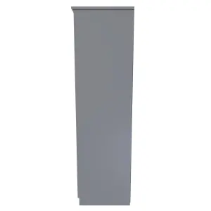 Heddon Triple Mirror Wardrobe in Dusk Grey (Ready Assembled)