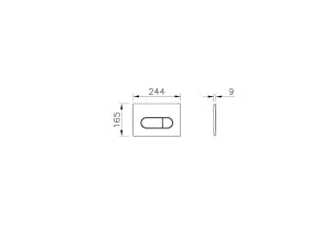 VitrA Loop White Round Flush Plate