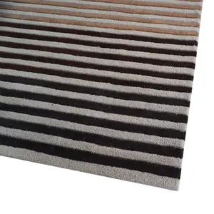 Spectrum Summer Modern Wool Striped Runner Rugs in Multi - 60x300cm