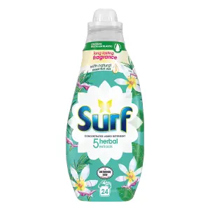 Surf Herbal Extracts Lasting Fragrance Liquid Detergent 648ml, 96 Washes, 4Pk