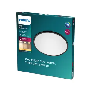 Philips LED Superslim CL550 Black 18W, 27K