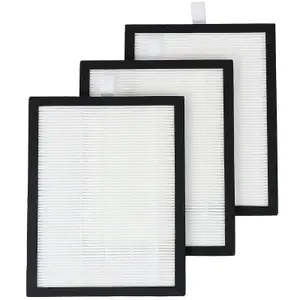 SPARES2GO HEPA Filter Set compatible with Meaco Dehumidifier 12L 12LE Low Energy Platinum (Pack of 3 Filters)