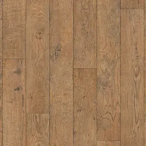 Wood Effect Vinyl Flooring, Beige Brown Contract Commercial Vinyl Flooring with 2.4mm Thickness-12m(39'4") X 2m(6'6")-24m²