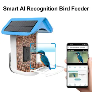 Callow Smart Bird Feeder with WI-FI Camera Solar power and AI Bird Recognition