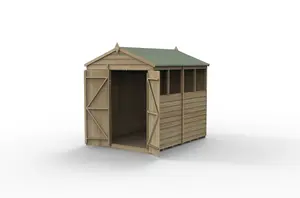 4LIFE Apex Shed 6x8 - Double Door - 4 Window