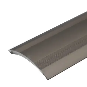 Value 5 Pack  A48 41mm Anodised Aluminium Self Adhesive Door Threshold Ramp Profile  Champagne 1.0m