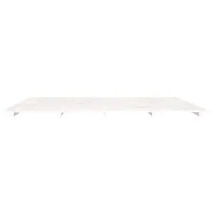 Berkfield Bed Frame White 160x200 cm Solid Wood Pine