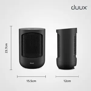 Duux Zone Personal Heater, 1500W, Black