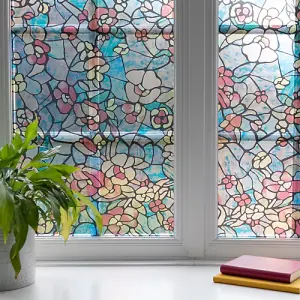 d-c-fix Venetian Garden Self Adhesive Window Film for Privacy and Décor 2m(L) 45cm(W)