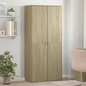 Berkfield Shoe Cabinet Sonoma Oak 80x39x178 cm Engineered Wood