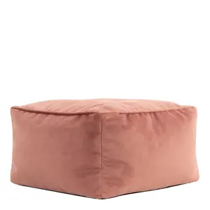 icon Amara Velvet Bean Bag Pouffe Dusk Pink