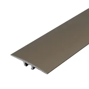 A68 36mm Anodised Aluminium Flat Door Threshold Strip - Champagne, 0.9m