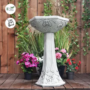 Stunning Art Deco Garden Birdbath