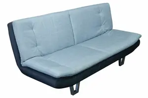 Furniture Stop - Hudson 3 Seater Sofabed Fabric Top And Fl Base Sofa Bed