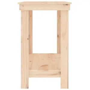 Berkfield Work Bench 110x50x80 cm Solid Wood Pine