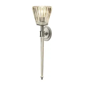 Elstead Agatha 2 Light Indoor Wall Light Brushed Nickel, G9