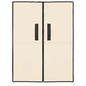 Berkfield Shoe Cabinet Cream 60x28x90 cm Fabric