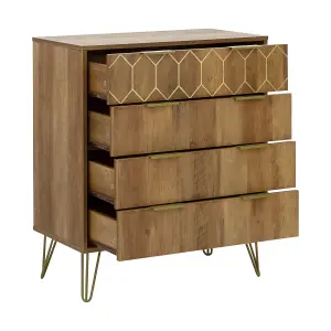 GFW Orleans 4 Drawer Chest Mango