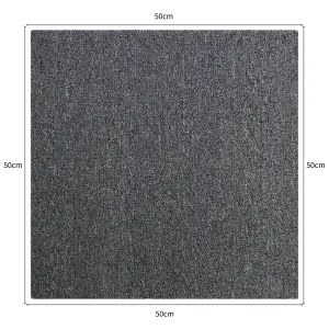 20 x Carpet Tiles 5m2  Anthracite