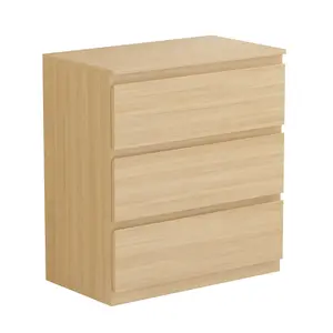 Vida Designs Denver Pine 3 Drawer Chest (H)775mm (W)700mm (D)400mm