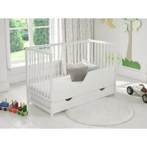 Tilomar Cot Bed with Mattress White