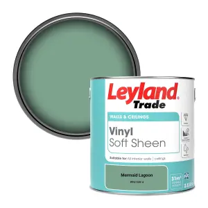 Leyland Trade Vinyl Soft Sheen Walls & Ceilings Emulsion Paint Mermaid Lagoon (PPG1139-4) - 2.5L