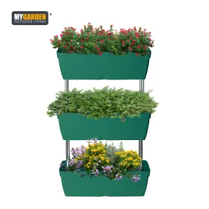 3 Tier Planter Raised Garden Bed Vertical Elevated Layer Grow Box