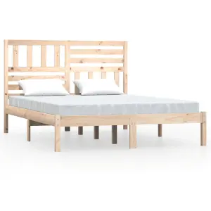 Berkfield Bed Frame Solid Wood Pine 160x200 cm