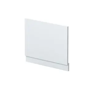 Fusion 700Mm Straight Bath End Panel And Plinth Satin White