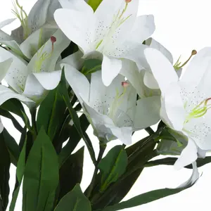 Hill Interiors White Lily Stem White (28cm)