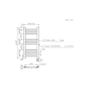 Right Radiators Prefilled Thermostatic Electric Heated Towel Rail Curved Ladder Warmer Rads - Chrome 600x300 mm