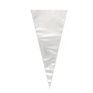 Unique Party Triangle Cone Gift Bags (Pack of 25) Clear (One Size)