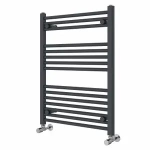 Right Radiators 800x600 mm Straight Heated Towel Rail Radiator Bathroom Ladder Warmer Anthracite