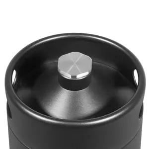 5L Matte Black Mini Growler Keg and Soft Drink Dispenser Canister for Home Brewing