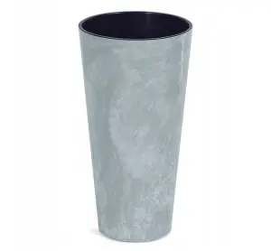 Planter Plant Pot Flowerpot Cylinder Outdoor Garden Balcony Indoor Beton Tall Concrete 57.2cm