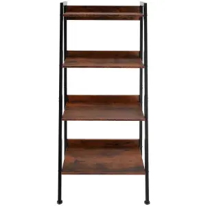 Shelving Unit Chatham - industrial style, free-standing, with up to 5 tiers - Industrial wood dark, rustic