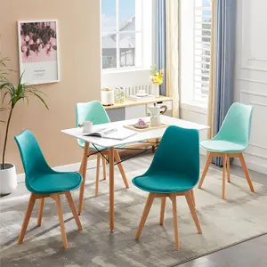 Benno 4 - Person Dining Set Green/Turquoise