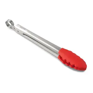 Zeal Silicone Kitchen Tong Red / 28.5cm L x 5.5cm W x 3cm D