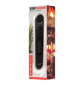 StayWarm 2000w Ceramic Tower Heater with Remote Control