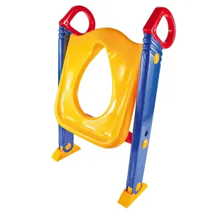 Baby Toddler Toilet Ladder Step - Potty Training Toilet Seat - Foldable Toilet Training Ladder