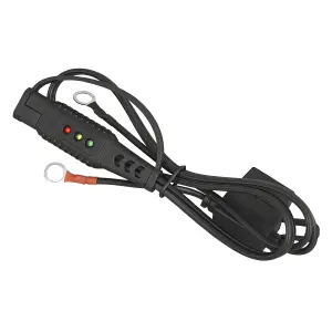 Sealey 12V Ring Terminal Battery Indicator 700mm Cable 3 LED Indicators 15A BCC2