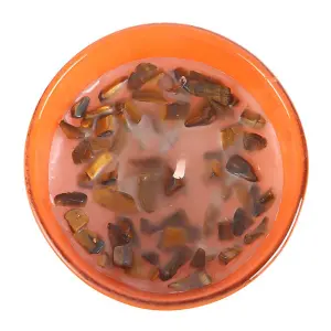 Something Different Capricorn Sandalwood & Jasmine Tigers Eye Scented Candle Orange/Brown (One Size)